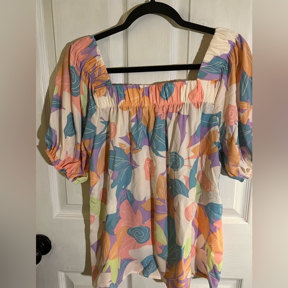 Entro multi color top sz M - Picture 4 of 5